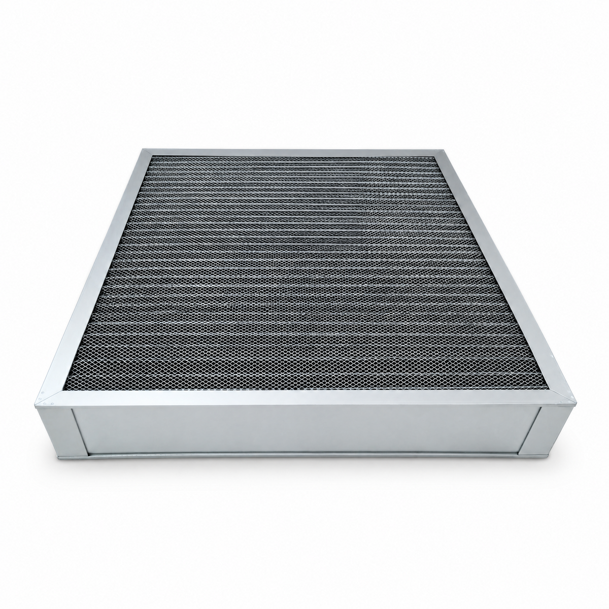 Washable Reusable HVAC Furnace Filter, MERV 5, washable aluminum frame with electrostatic media for HVAC use; clean, dry, and reuse.