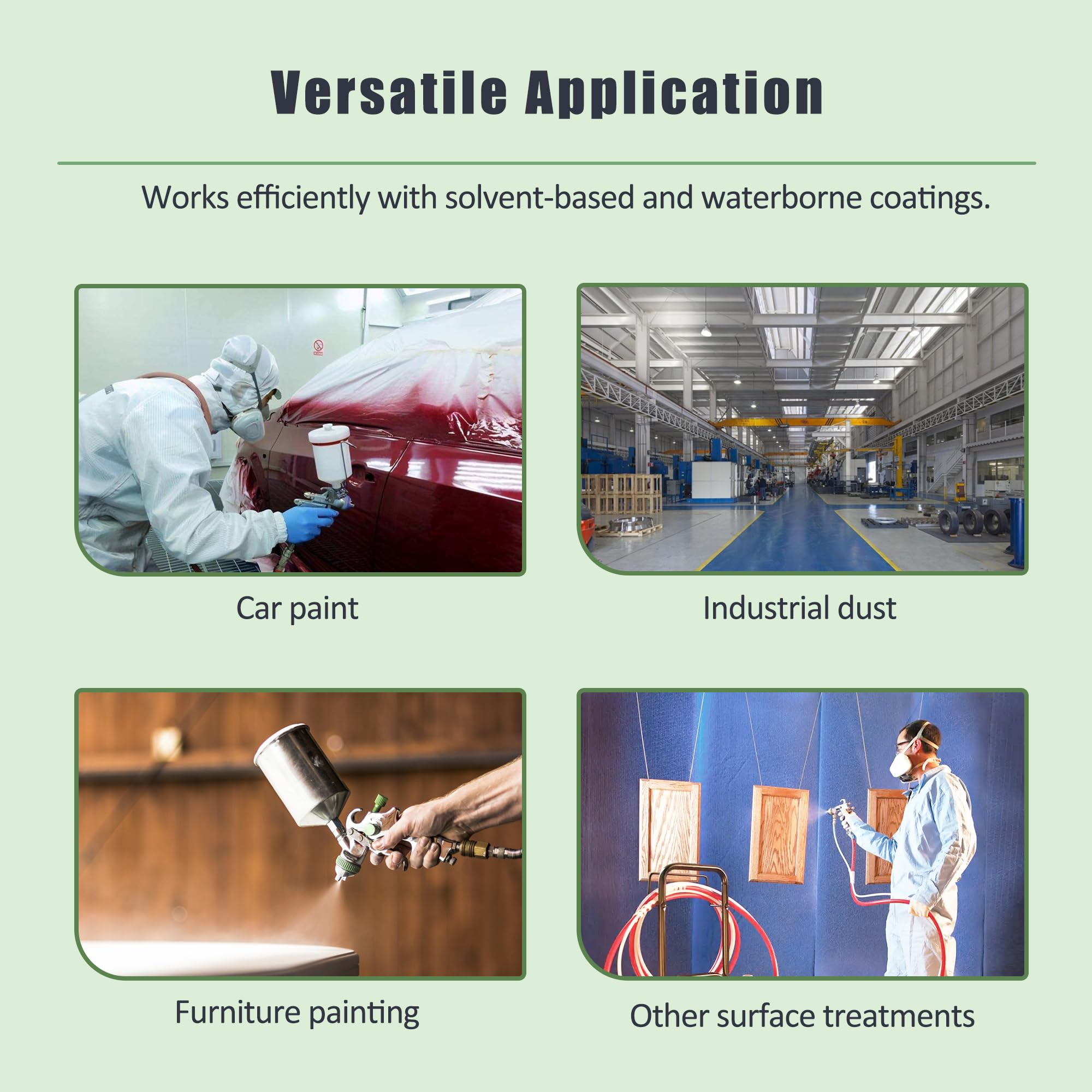 Fiberglass Exhaust Air Filter, 18g Paint Booth Filter