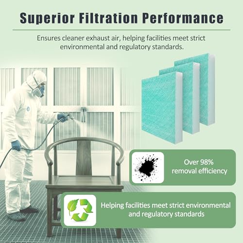 Fiberglass Exhaust Air Filter, 15g Paint Booth Filter