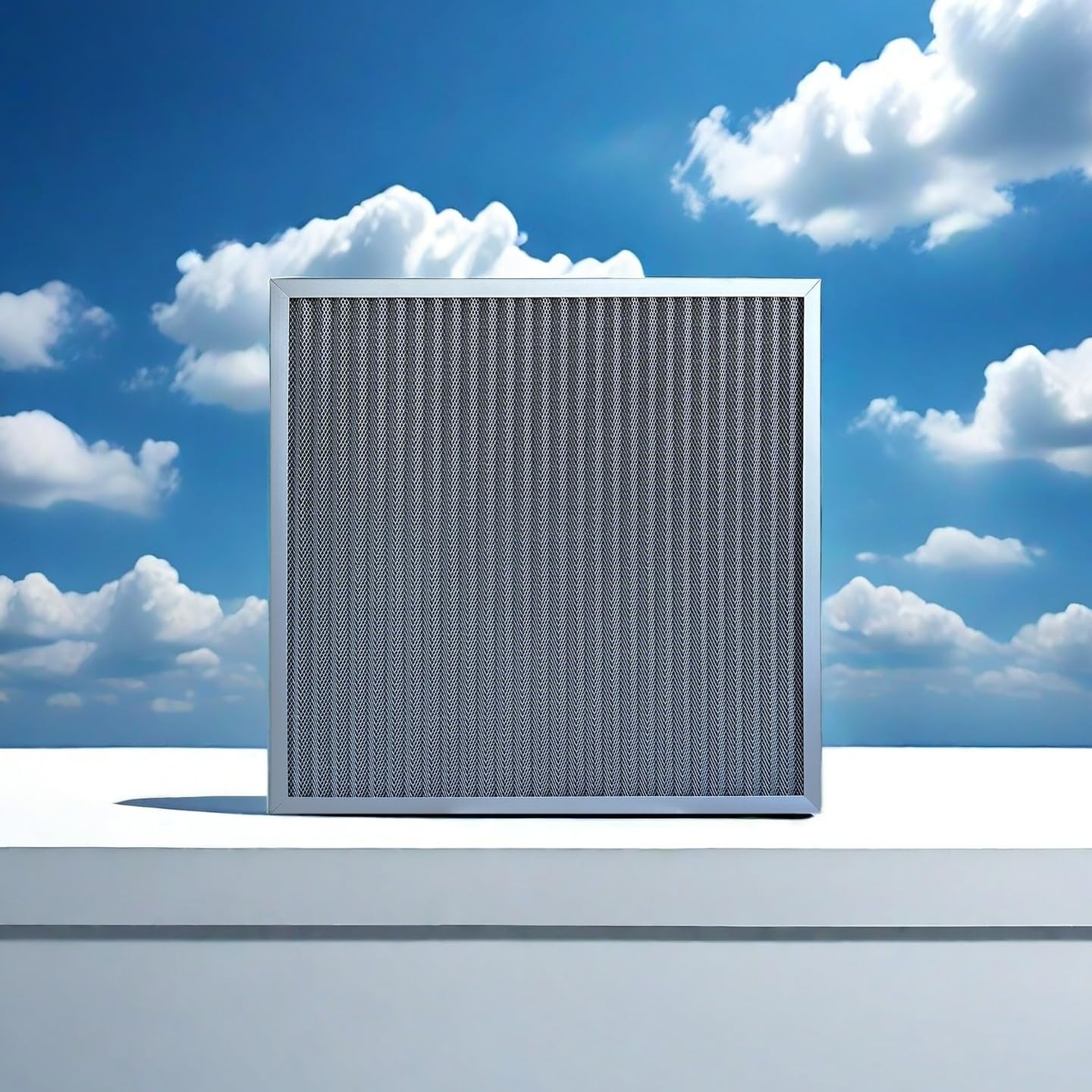 Washable Air Filter - Electrostatic Reusable Furnace Filter for HVAC AC Systems, Durable Aluminum Frame, MERV 5, 2 Inch,